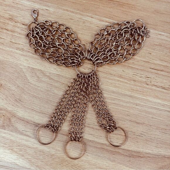 Para Hand Chain Bracelet Rings Rose Gold Color - Picture 9 of 12